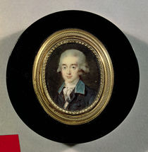 Portrait miniature of Count Hans Axel von Fersen von Noel Halle