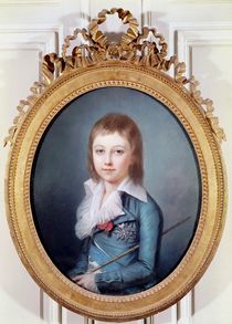 Medallion Portrait of Louis-Charles King Louis XVII of France von Alexandre Kucharski
