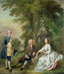 Jonathan Tyers and his Daughter von Francis Hayman