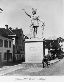 Statue of William Tell, c.1860-90 by Richard Kissling