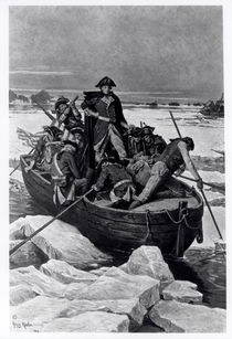 George Washington crossing the Delaware River von Henry Mosler