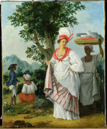 West Indian Creole Woman with her Black Servant by Agostino Brunias