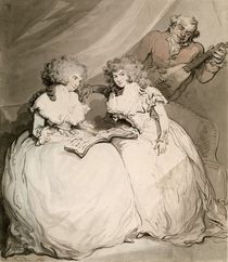 The Duchess of Devonshire and her Sister by Thomas Rowlandson