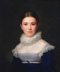 dortrait of Lina Groger, the foster daughter of the Artist by Friedrich Carl Groger