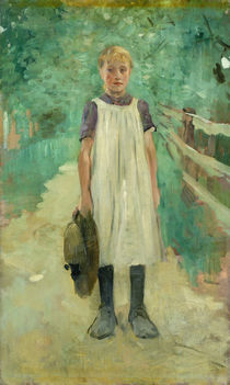 A Farmgirl, 1895 by Thomas Ludwig Herbst