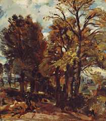 Sketch of a Lane at East Bergholt by John Constable