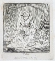 Water, plate 4 from 'For Children. Gates of Paradise' by William Blake