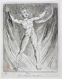 Fire, plate 7 from 'For Children. The Gates of Paradise' by William Blake