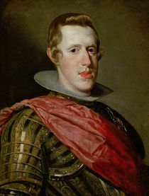 Portrait of Philip IV in Armour von Diego Rodriguez de Silva y Velazquez