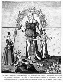 The Image of Dame Astrology with the Three Fates by French School