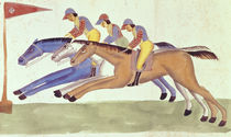 Horse Racing in Bengal, c.1830 by Kalighat School