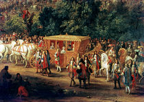 The Entry of Louis XIV and Maria Theresa into Arras von Adam Frans Van der Meulen