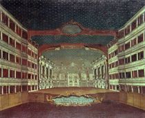 Interior of the San Samuele Theatre by Gabriele Bella