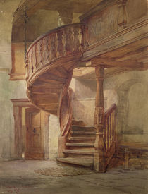 Spiral Staircase. Limburg an der Lahn by Johann Martin Gensler