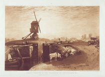 Windmill and Lock, engraved by William Say by Joseph Mallord William Turner
