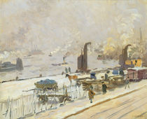 Hamburg Port in Winter, 1909 by Jean Paul Kayser