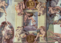 Sistine Chapel Ceiling : The Creation of Eve by Michelangelo Buonarroti