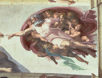 Sistine Chapel Ceiling: The Creation of Adam by Michelangelo Buonarroti