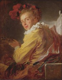 Music, a portrait of Monsieur de la Breteche von Jean-Honore Fragonard