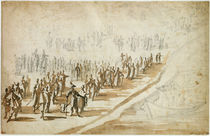 Louis XIII and Cardinal Richelieu at the Siege of l'Ile de Re von Jacques Callot