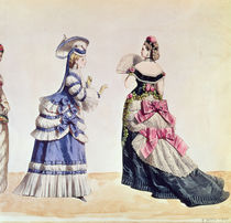 Fashion designs for women from the 1860's by Charles Frederick Worth