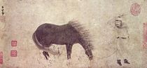Horse and Groom in Winter by Zhao Mengfu Chao Meng-Fu or