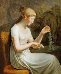Girl with Flowers by Johann Heinrich Wilhelm Tischbein