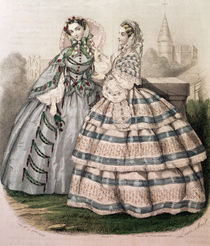 Day Dress for 1858, engraved by Barreau by French School