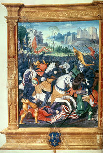Francois I at the Battle of Marignano von French School