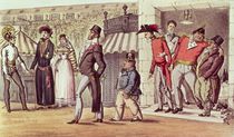 The Occupation of Paris, 1814. English Visitors in the Palais Royal von English School