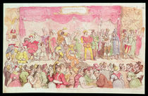 Richardson's Theatre, published by Ackermann's by Thomas Rowlandson