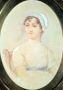 Portrait of Jane Austen von English School