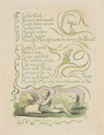 Spring, plate 11 recto, from 'Songs of Innocence' by William Blake