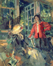 At the Window, 1919 by Konstantin Alekseevich Korovin