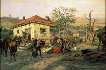 A Scene from the Russian-Turkish War in 1876-77 by Pawel Kowalewsky