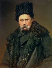 Portrait of the Ukranian Author Taras Grigorievich Shevchenko von Ivan Nikolaevich Kramskoy