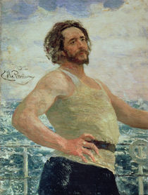 Portrait of Author Leonid Andreev von Ilya Efimovich Repin