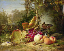 Fruit and Sparrows, 1863 by Johann Wilhelm Preyer