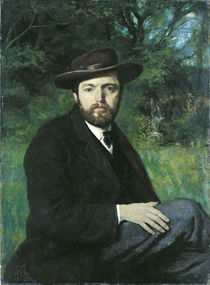Self Portrait, 1871 by Hans Thoma