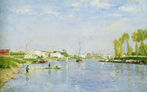 The Canal Saint-Denis by Stanislas Victor Edouard Lepine