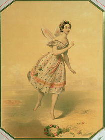 Dancer Maria Taglioni in the ballet 'Sylphides' by Russian School