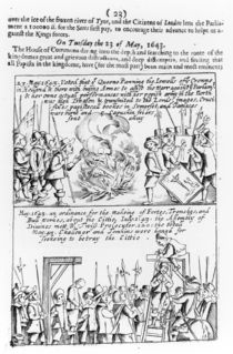 Chronicle of significant events during the English Civil War by English School