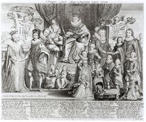 Family Portrait of James I of England by English School