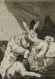 Of what ill will he die?, plate 40 of 'Los Caprichos' von Francisco Jose de Goya y Lucientes
