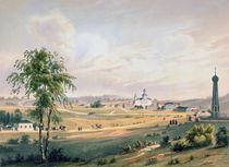 View of Borodino, the location of the decisive Battle von French School