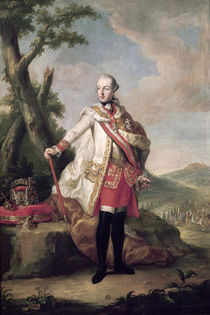 Full length portrait of Joseph II of Habsbourg-Lorraine by Anton von Maron
