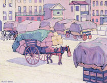 Hay Carts, Cumberland Market by Robert Polhill Bevan