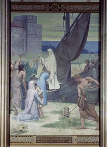 St. Genevieve Bringing Supplies to the City of Paris after the Siege von Pierre Puvis de Chavannes