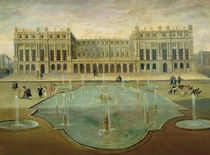 Chateau de Versailles from the Garden Side by French School