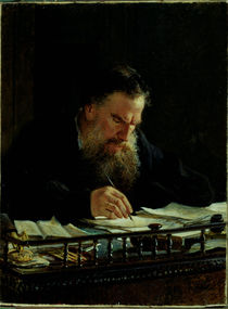 Portrait of Lev Tolstoy von Nikolai Nikolajevitch Gay